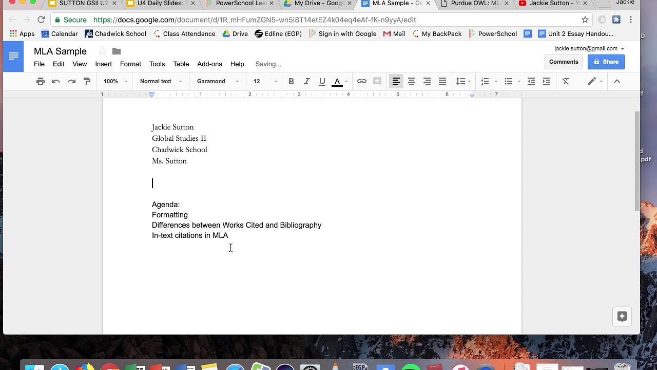 MLA Citations Tutorial Part I - Formatting - YouTube