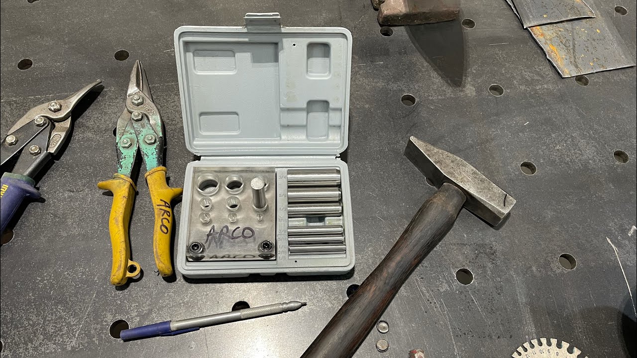 Harbor freight 9 pc. Punch & die set review YouTube