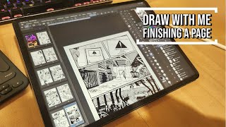 Draw with me | Finishing a Comic Page