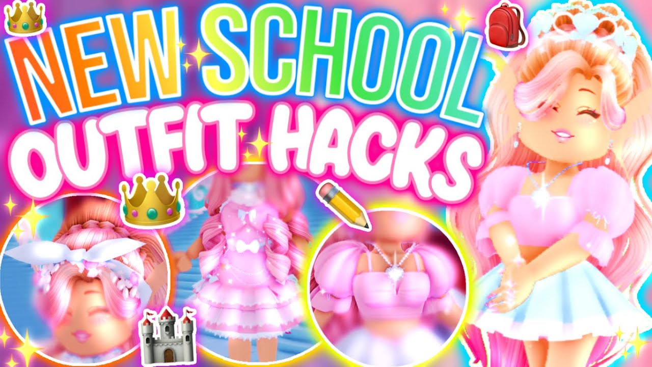 *CUTEST* NEW SCHOOL OUTFIT HACKS YOU *NEED*! ROBLOX Royale High New School Update Outfits YouTube