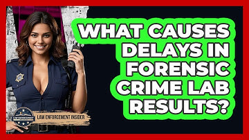 What Causes Delays In Forensic Crime Lab Results? - Law Enforcement Insider