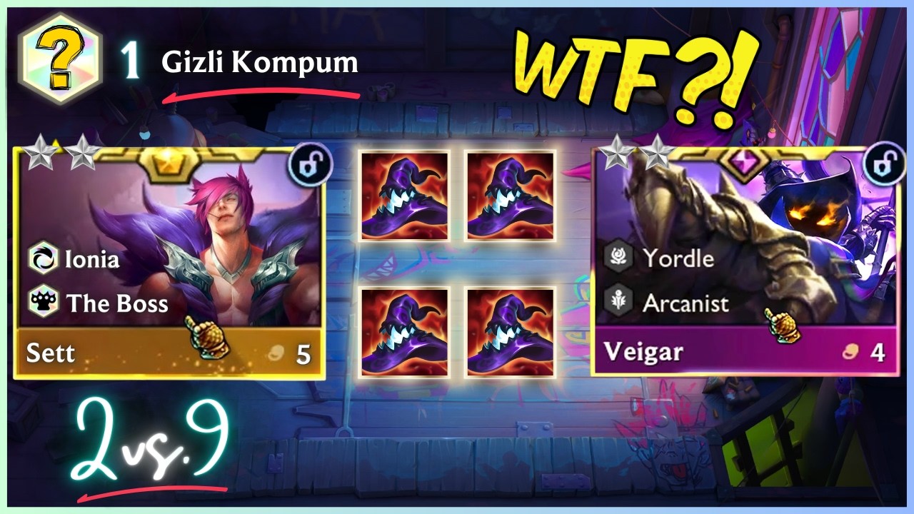 GİZLİ KOMPUM! [ÖĞRETİCİ] 2v9 IONIA & VEIGAR KOMPUM! | SET 16 | OVERRATED TFT
