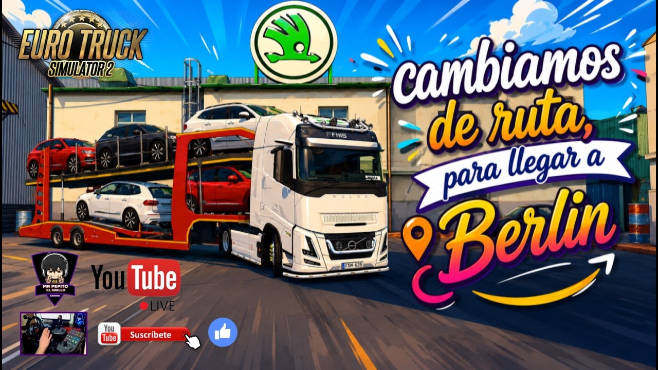 🎥Changing our route to Berlin🎥 🌍🚚ETS2🚚🌍 (PC ENGLISH) - YouTube