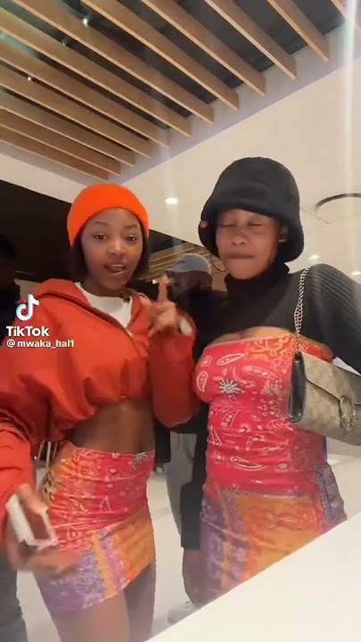 Mwaka Halwiindi And Friend Dance To An Amapiano Song