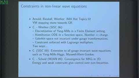 GCSW02 | Prof. Snorre Christiansen | Compatible finite element spaces for metrics with curvature