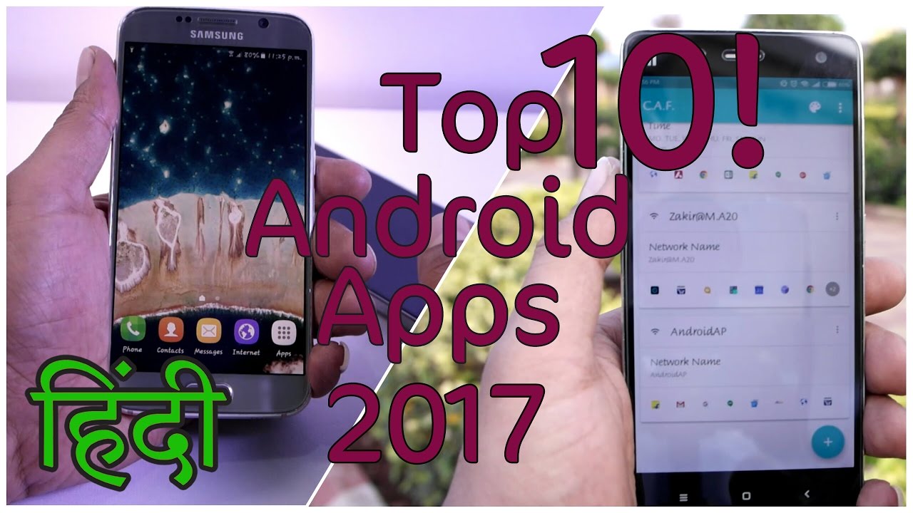 Top 10 Best Android Apps For 2017 HINDI - YouTube