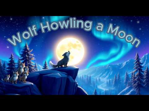 Cover Wolf Howling a Moon 🐺🌕 | Melody Sprouts | Children Song