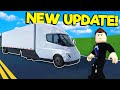 NEW UPDATE! Tesla Semi, New Juggernaut, Live Competitions, and more!  (Roblox Car Crushers 2)