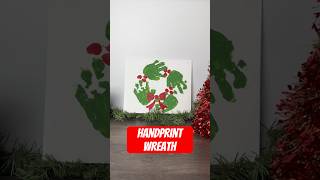 Handprint wreath 🎄#handprintart #art #paint #painting #toddlerkeepsake #keepsake #christmasdecor