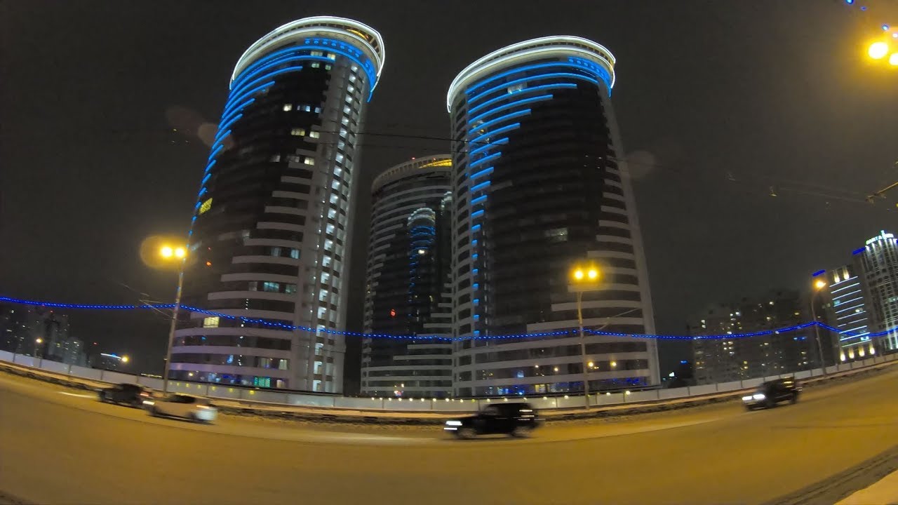 Watch Novosibirsk at night