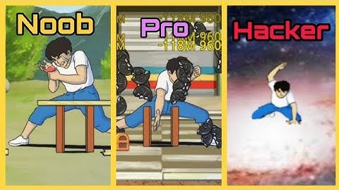 Tap Tap breaking game - noob vs pro vs hacker