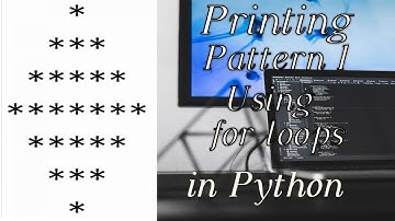 Using nested for loops to print star pattern No.1 in Python | Star Patterns in Python | Part 1