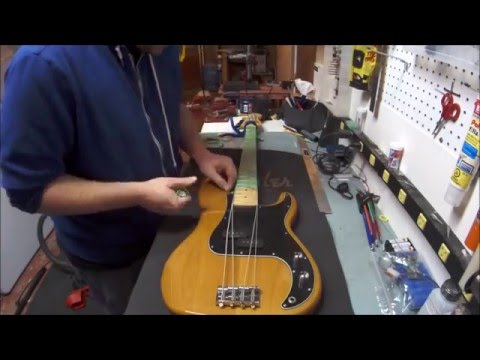 fret-level-and-setup---squier-vm-precision-bass-(time-lapse)