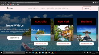 How To Create a Travel Website Using HTML and CSS || Site OverFlow screenshot 5