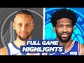 WARRIORS vs SIXERS FULL GAME HIGHLIGHTS | 2021 NBA Season