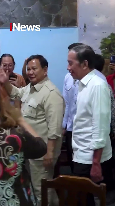 Suasana Hangat Prabowo, Jokowi, dan Gibran Makan Bakmi Jawa Bareng di Solo