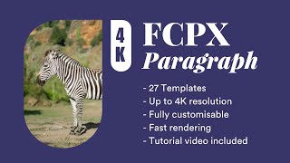 Paragraph Pack - Final Cut Pro X Templates