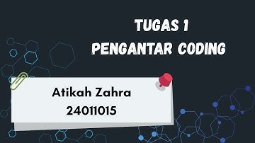 Tugas 1 Pengantar Coding