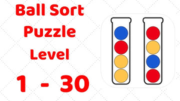 Ball Sort Puzzle Level 1-30 Walkthrough