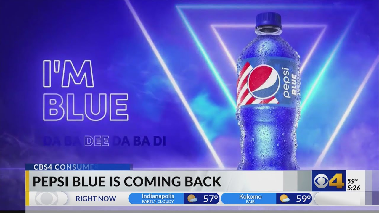 Pepsi Blue making a return after 20 years YouTube