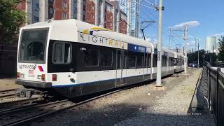 The Hudson Bergen Lightrail (HBLR) in Jersey City, NJ 2024 - Next to New York