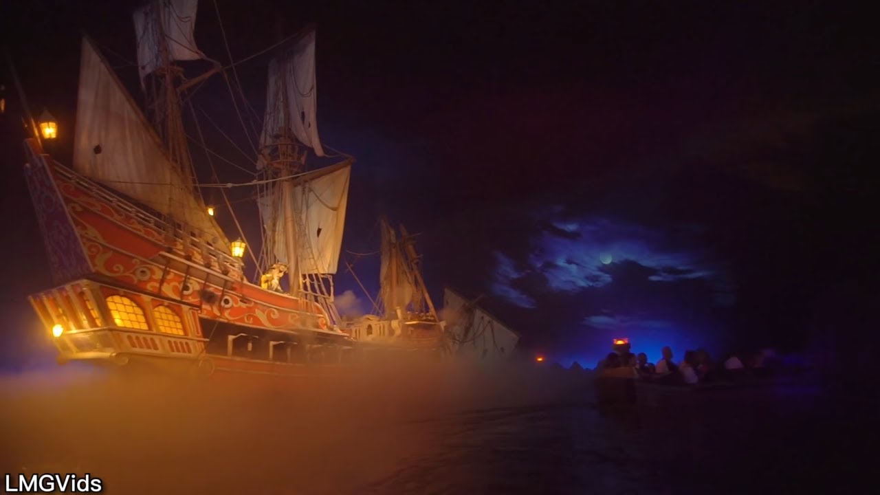 [2018] Pirates of the Caribbean ride (Low Light) - Disneyland park ...