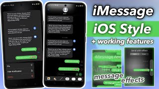 iOS iMessage Style on Android with working features (Message Effects)