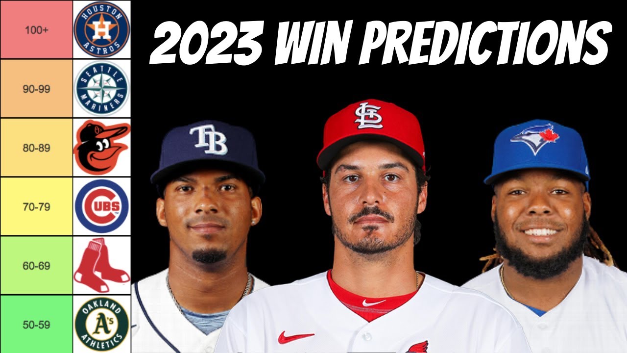 Too Early 2023 MLB Win Predictions YouTube