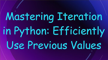 Mastering Iteration in Python: Efficiently Use Previous Values