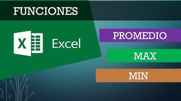 Excel Funciones Promedio Max Min