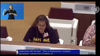 Raelene Cooper, Murujuga Custodian Addresses the United Nations