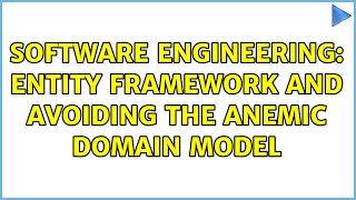 Software Engineering: Entity Framework and avoiding the Anemic Domain Model (2 Solutions!!)