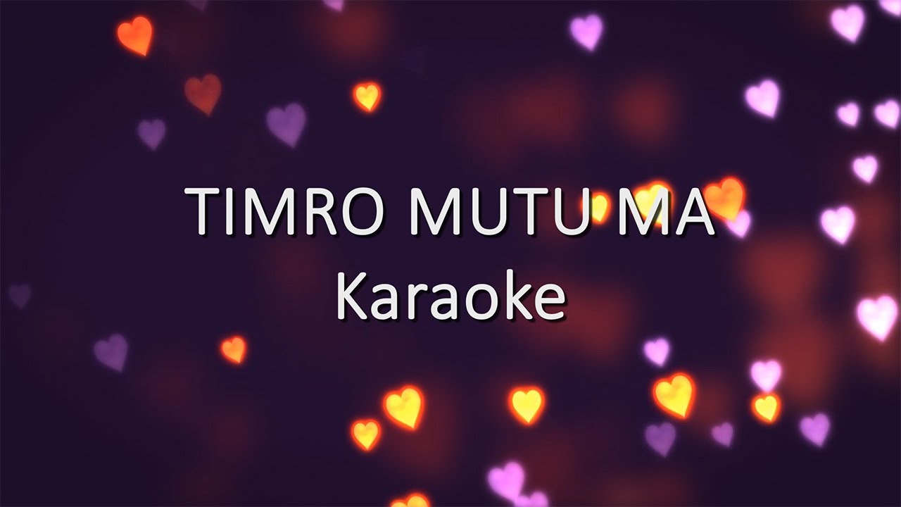 Timro Mutu Ma Track  Nepali Karaoke  Ekdev Limbu  Yash Kumarr with lyrics