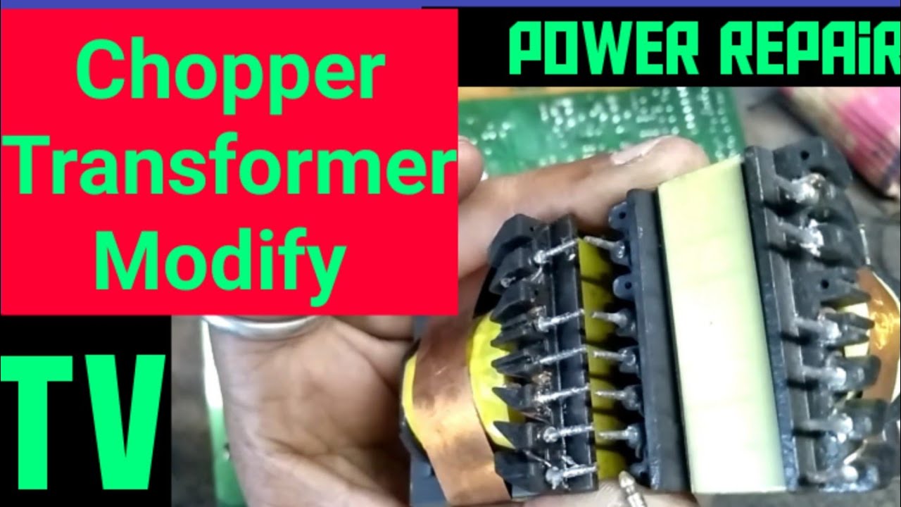 Chopper Transformer modify and power supply repair in CRT PCB. - YouTube