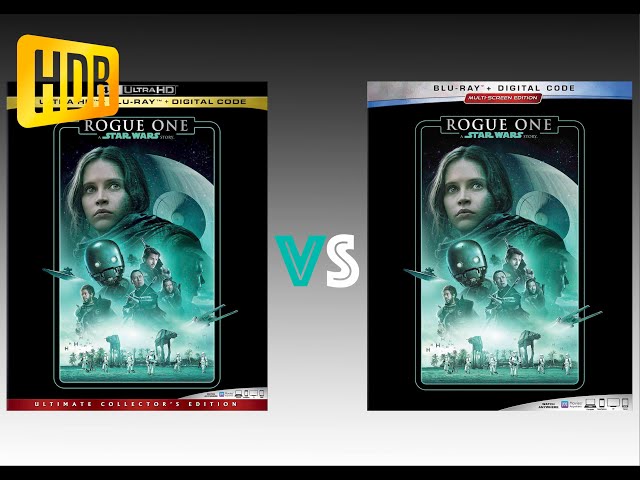 ▷ Comparison of Rogue One: A Star Wars Story 4K (4K DI) HDR10 vs