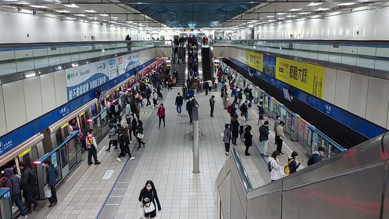 台北捷運 板南線 新埔站 上班尖峰時刻人潮 [BL08]
