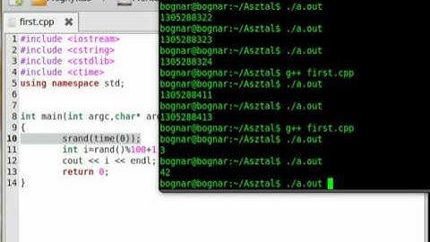 C++ tutorial 16 - random numbers