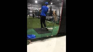 Landon Gutierrez batting practice