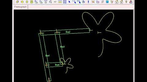 Kinematic Simulation of a Pantograph - by Shahram Shokouhfar