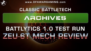 Battlytics 1.0 Test Run:  ZEU-6T Zeus Mech Review