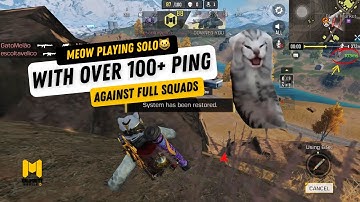 MEOW PLAYING SOLO WITH OVER 100ms PING AGAINST FULL SQUADS | CODMOBILE GAMEPLAY | ROY THE CRAZY