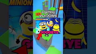 Full Minion Rush Final Goodbye 😭 #shorts #roblox #robloxrant #rblx #relatable News