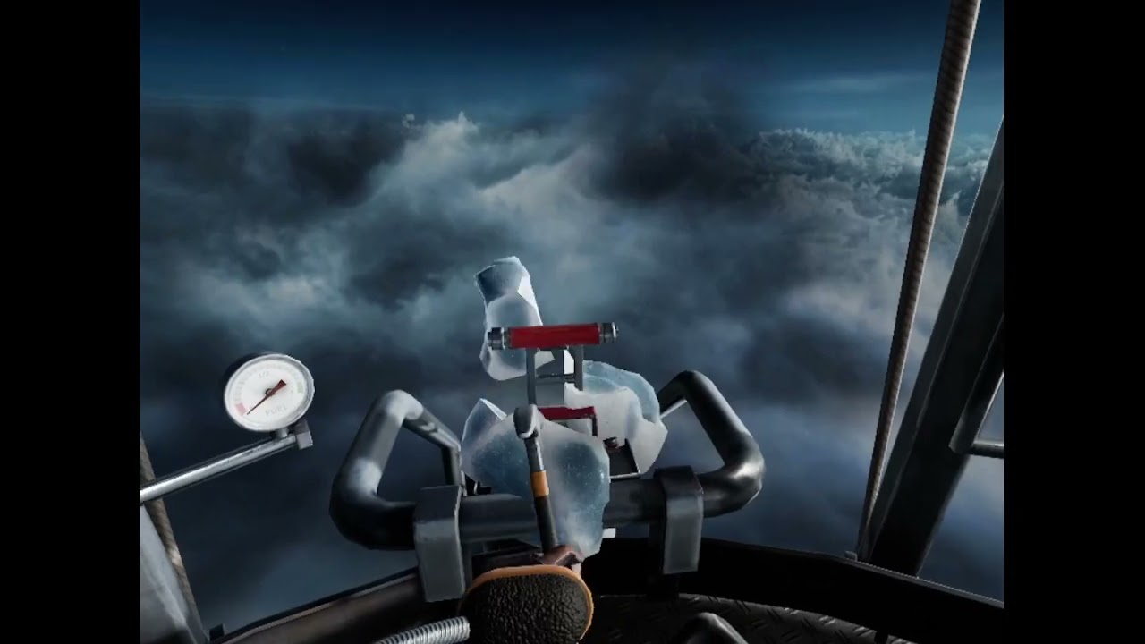 Playing Extreme Escape on my VR system.