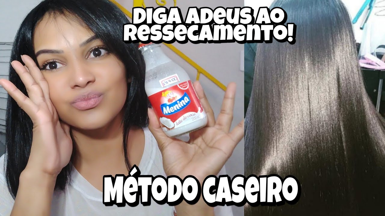 COMO FAÇO PARA TIRAR O RESSECAMENTO DO CABELO MÉTODO CASEIRO - YouTube
