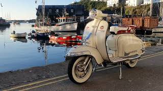 My dream scooter Lambretta series 2 1960 in Mevagissey Cornwall.