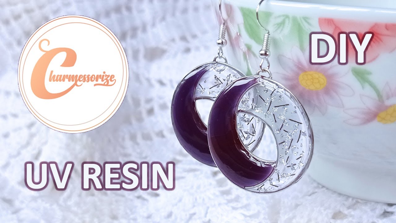 UV レジン | DIY UV Resin Crafts & Accessories| UV resin Earring | DIY resin jewelry|