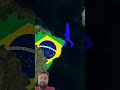 Brazil इतना बड़ा है कि आप सोच भी नहीं सकते हो 😱🫣.. #shorts #facts #map #trending #ytshorts