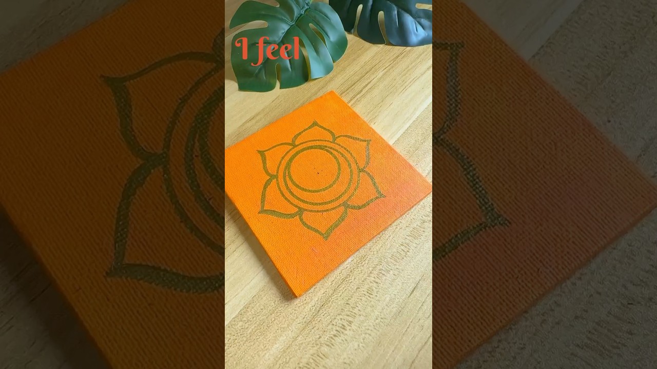 Draw the Sacral Chakra 🧡Swadhishthana Chakra | Mandalam  