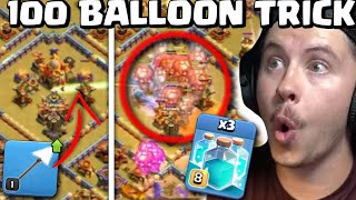300 iQ Giant Arrow TRIPLE CLONE Spell COMBO from the WORLD CHAMPIONS (Clash of Clans)