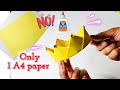 How to Make a Paper Crown with One A4Paper - No Glue easy